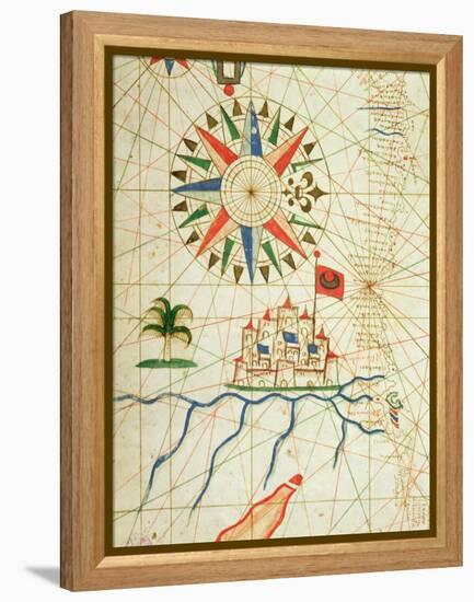 Egypt, the River Nile and Cairo, from a Nautical Atlas, 1646 (Detail)-null-Framed Premier Image Canvas