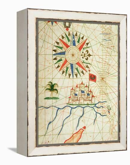 Egypt, the River Nile and Cairo, from a Nautical Atlas, 1646 (Detail)-null-Framed Premier Image Canvas