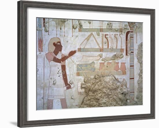 Egypt, Thebes, Luxor, Sheikh 'Abd Al-Qurna, Tomb of Army Commander Amenemheb Meh-null-Framed Giclee Print