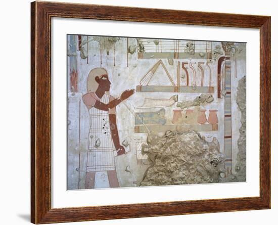 Egypt, Thebes, Luxor, Sheikh 'Abd Al-Qurna, Tomb of Army Commander Amenemheb Meh-null-Framed Giclee Print