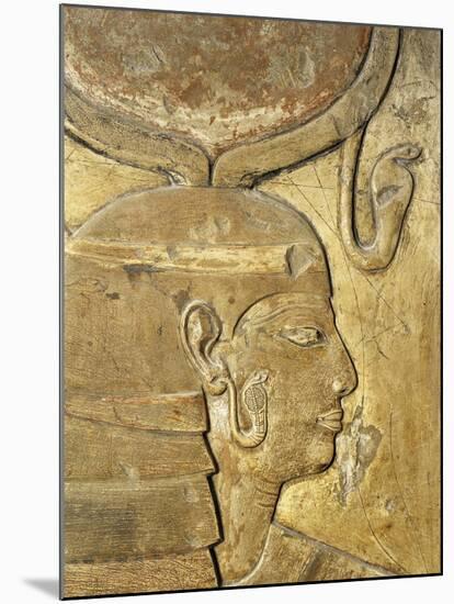 Egypt, Thebes, Luxor, Valley of the Kings, Close-Up of Relief in Corridor Representing Isis-null-Mounted Giclee Print