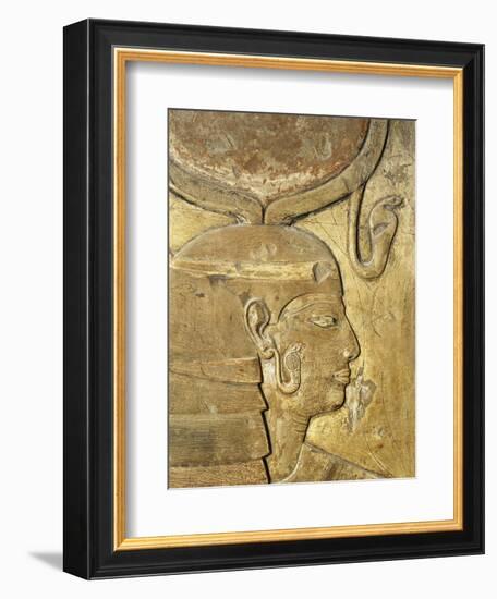 Egypt, Thebes, Luxor, Valley of the Kings, Close-Up of Relief in Corridor Representing Isis-null-Framed Giclee Print