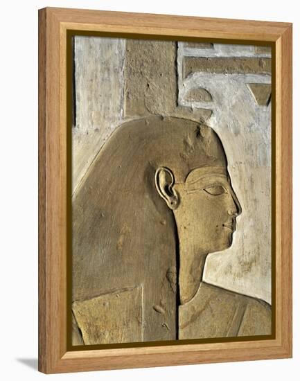 Egypt, Thebes, Luxor, Valley of the Kings, Close-Up of Relief in Corridor Representing Nephthys-null-Framed Premier Image Canvas