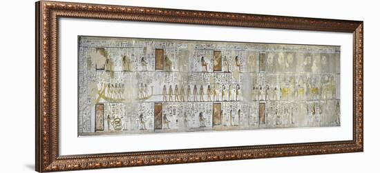 Egypt, Thebes, Luxor, Valley of the Kings, Mural Paintings, Side Chamber, Tomb of Seti I-null-Framed Giclee Print