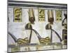 Egypt, Thebes, Luxor, Valley of the Kings, Tomb of Ramses III, Mural Painting of Serpent Kings-null-Mounted Giclee Print