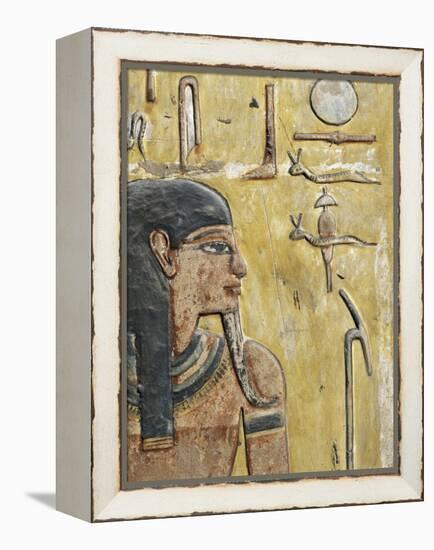 Egypt, Thebes, Luxor, Valley of the Kings, Tomb of Seti I, Mural Painting from Nineteenth Dynasty-null-Framed Premier Image Canvas