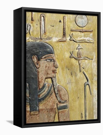 Egypt, Thebes, Luxor, Valley of the Kings, Tomb of Seti I, Mural Painting from Nineteenth Dynasty-null-Framed Premier Image Canvas