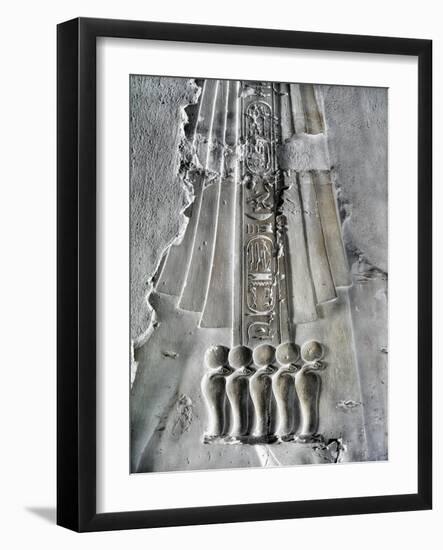 Egypt, Thebes, Luxor, Valley of the Kings, Tomb of Seti II, Entrance Relief from Nineteenth Dynasty-null-Framed Giclee Print