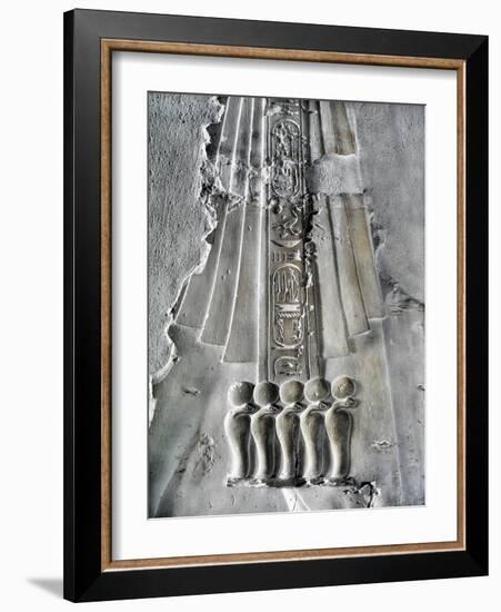 Egypt, Thebes, Luxor, Valley of the Kings, Tomb of Seti II, Entrance Relief from Nineteenth Dynasty-null-Framed Giclee Print