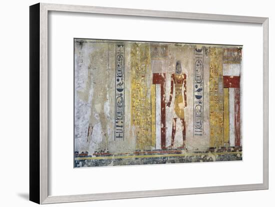 Egypt, Thebes, Luxor, Valley of the Kings, Tomb of Tausert, Burial Chamber, Mural Paintings-null-Framed Giclee Print