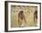 Egypt Valley of the Kings, Tomb of Seti I, Mural Painting of Two Gods, from Nineteenth Dynasty-null-Framed Giclee Print