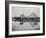 Egypt, Village and pyramids during the flood-time, c.1890-1900-null-Framed Photographic Print