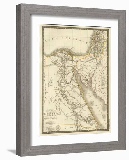 Egypte Ancienne, Palestine, Arabie Petree, c.1822-Adrien Hubert Brue-Framed Art Print