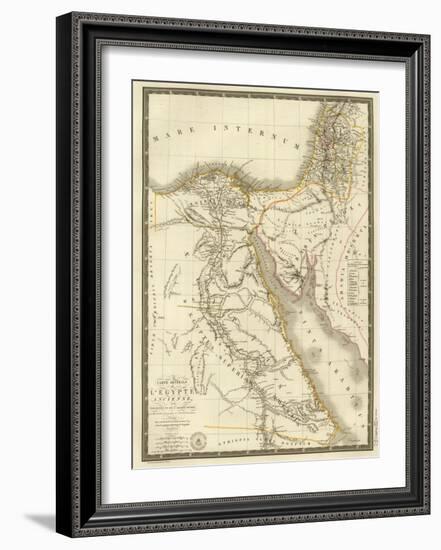 Egypte Ancienne, Palestine, Arabie Petree, c.1822-Adrien Hubert Brue-Framed Art Print