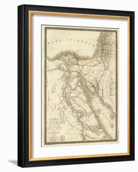 Egypte Ancienne, Palestine, Arabie Petree, c.1822-Adrien Hubert Brue-Framed Art Print