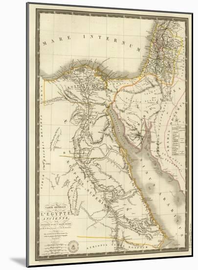 Egypte Ancienne, Palestine, Arabie Petree, c.1822-Adrien Hubert Brue-Mounted Art Print