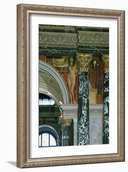 Egyptian Art, 1890, Fresco-Gustav Klimt-Framed Giclee Print