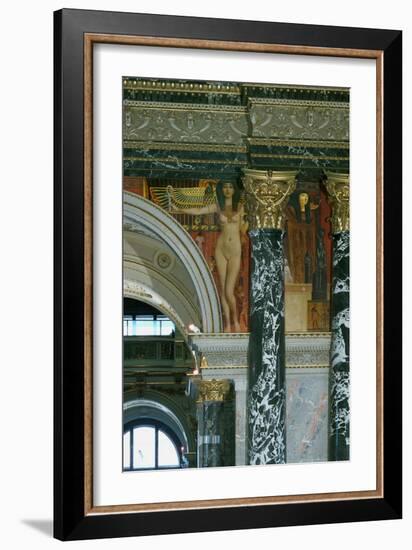 Egyptian Art, 1890, Fresco-Gustav Klimt-Framed Giclee Print