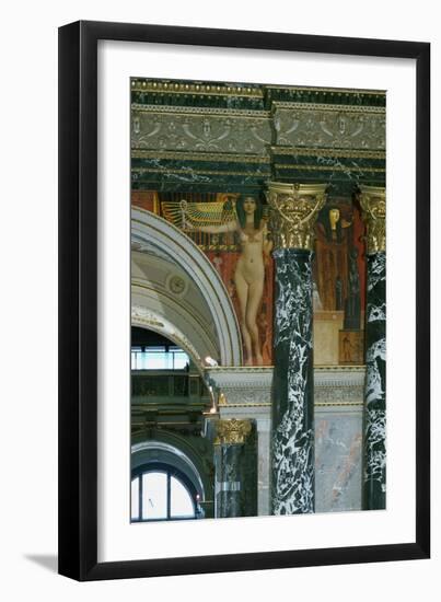 Egyptian Art, 1890, Fresco-Gustav Klimt-Framed Giclee Print