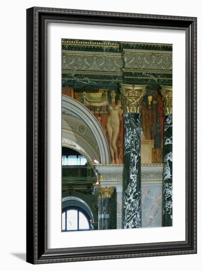 Egyptian Art, 1890, Fresco-Gustav Klimt-Framed Giclee Print