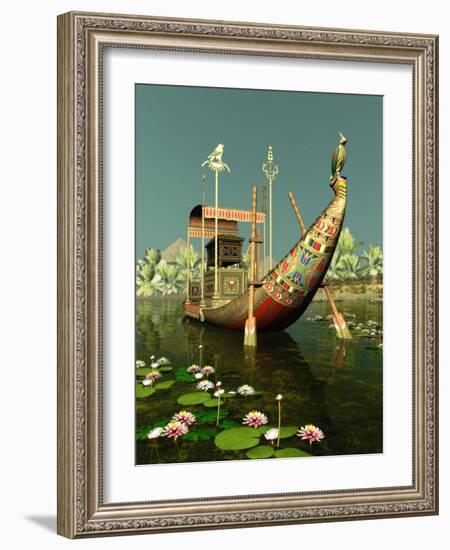 Egyptian Barge-Atelier Sommerland-Framed Art Print