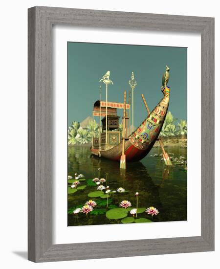 Egyptian Barge-Atelier Sommerland-Framed Art Print