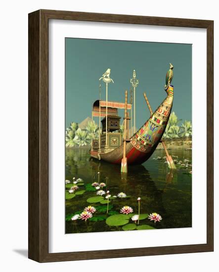 Egyptian Barge-Atelier Sommerland-Framed Art Print