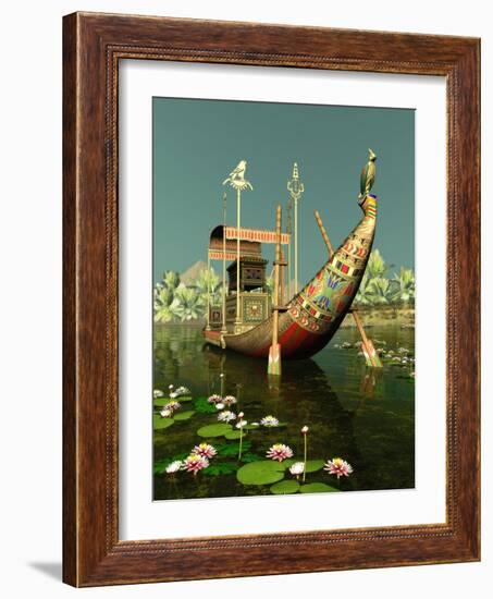 Egyptian Barge-Atelier Sommerland-Framed Art Print