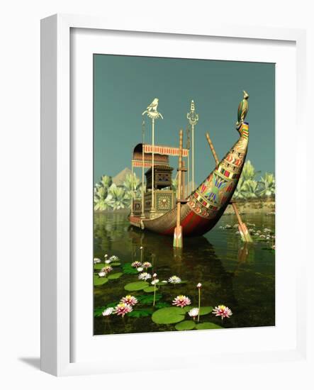 Egyptian Barge-Atelier Sommerland-Framed Art Print