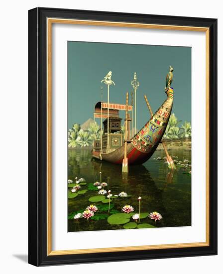 Egyptian Barge-Atelier Sommerland-Framed Art Print
