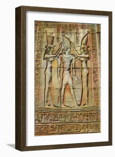 Egyptian Bas-Relief-null-Framed Art Print