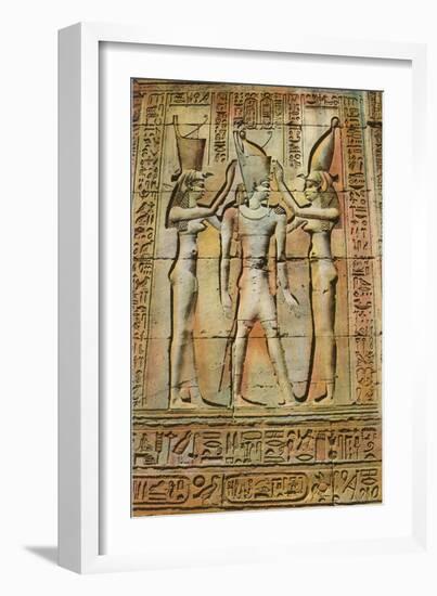 Egyptian Bas-Relief-null-Framed Art Print