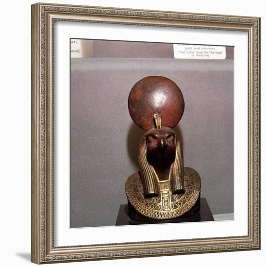 Egyptian bronze, Aegis of RA with the Solar Disc, c590BC-Unknown-Framed Giclee Print