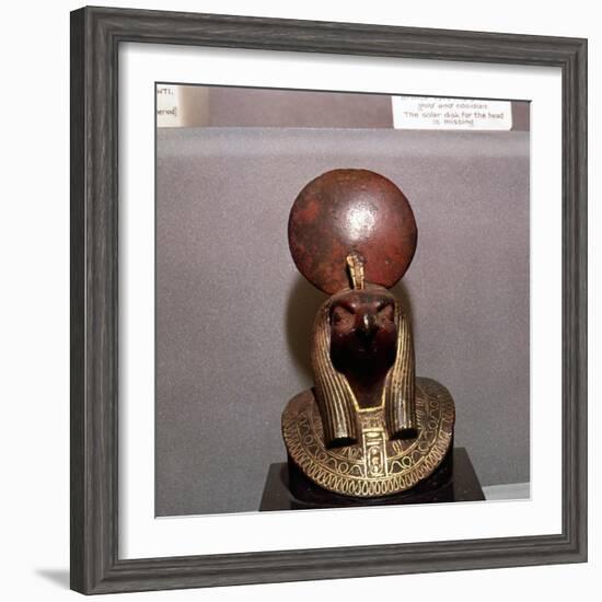 Egyptian bronze, Aegis of RA with the Solar Disc, c590BC-Unknown-Framed Giclee Print