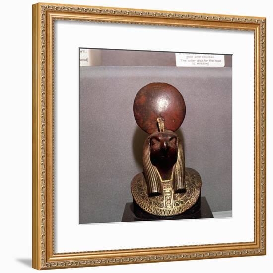 Egyptian bronze, Aegis of RA with the Solar Disc, c590BC-Unknown-Framed Giclee Print