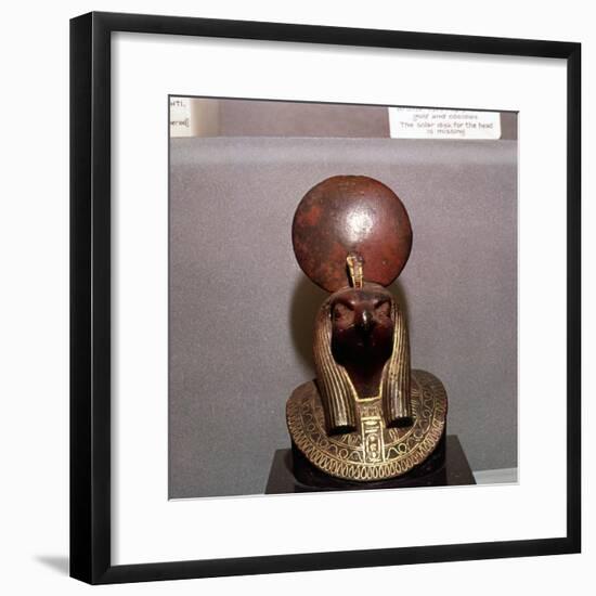 Egyptian bronze, Aegis of RA with the Solar Disc, c590BC-Unknown-Framed Giclee Print