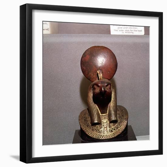 Egyptian bronze, Aegis of RA with the Solar Disc, c590BC-Unknown-Framed Giclee Print