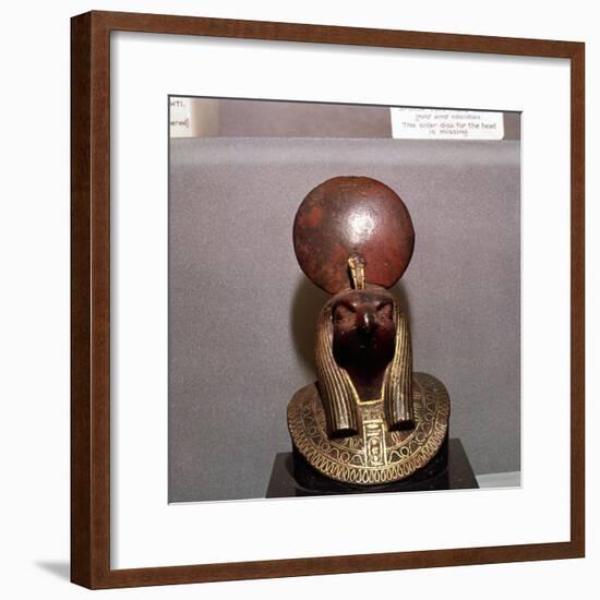 Egyptian bronze, Aegis of RA with the Solar Disc, c590BC-Unknown-Framed Giclee Print