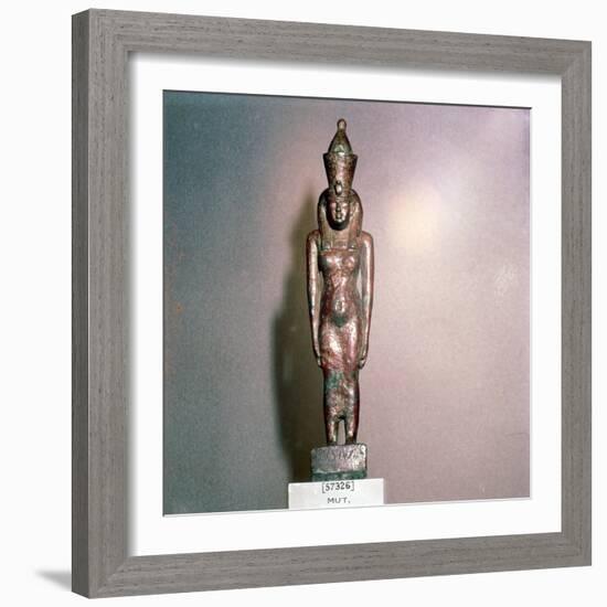 Egyptian bronze, Goddess Mut, Theban Mother-goddess, 18th Dynasty, c1550BC-1298BC-Unknown-Framed Giclee Print