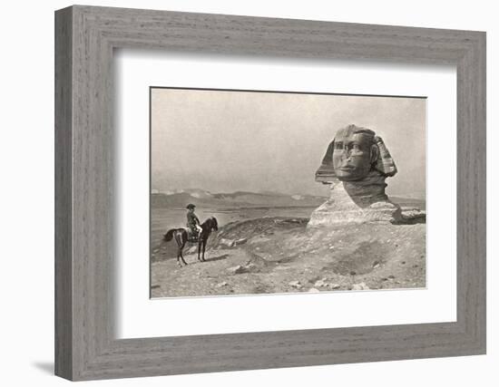 Egyptian Campaign "L'Oedipe", Napoleon Face to Face with the Sphinx-J.i. Gerome-Framed Photographic Print