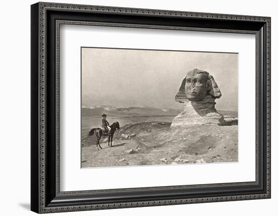 Egyptian Campaign "L'Oedipe", Napoleon Face to Face with the Sphinx-J.i. Gerome-Framed Photographic Print