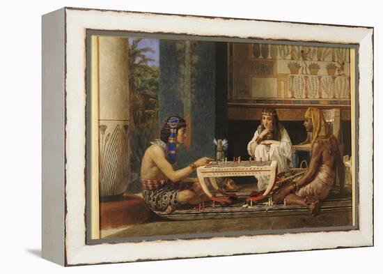 Egyptian Chess Players, 1868-Sir Lawrence Alma-Tadema-Framed Premier Image Canvas