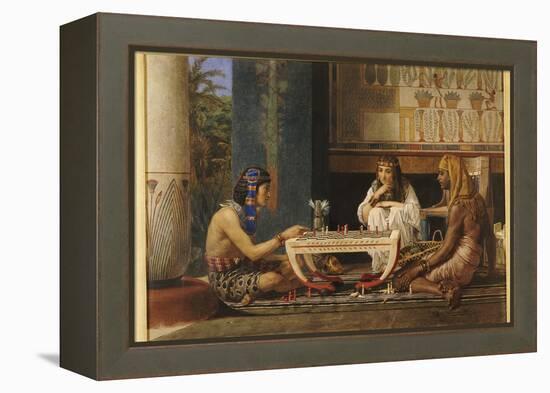 Egyptian Chess Players, 1868-Sir Lawrence Alma-Tadema-Framed Premier Image Canvas