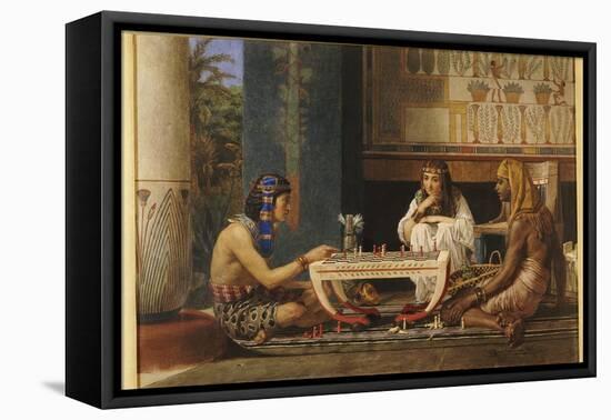 Egyptian Chess Players, 1868-Sir Lawrence Alma-Tadema-Framed Premier Image Canvas