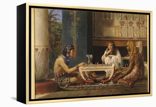 Egyptian Chess Players, 1868-Sir Lawrence Alma-Tadema-Framed Premier Image Canvas