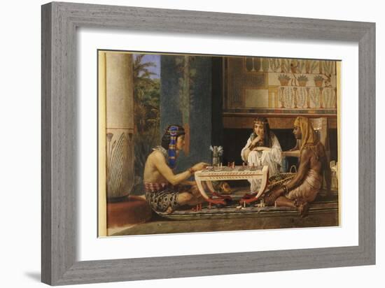 Egyptian Chess Players, 1868-Sir Lawrence Alma-Tadema-Framed Giclee Print