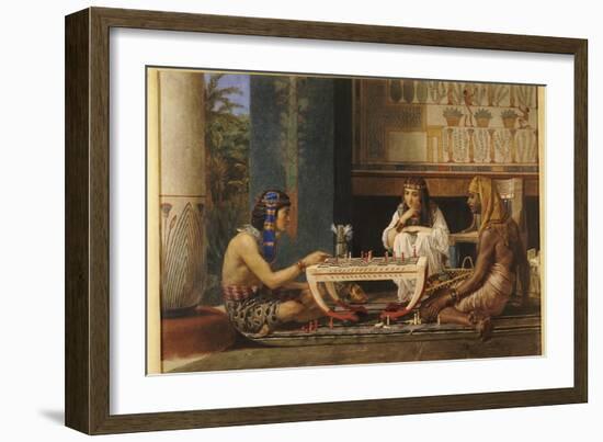 Egyptian Chess Players, 1868-Sir Lawrence Alma-Tadema-Framed Giclee Print