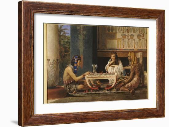 Egyptian Chess Players, 1868-Sir Lawrence Alma-Tadema-Framed Giclee Print