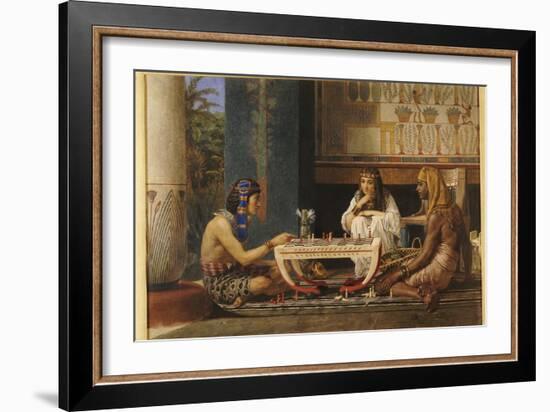 Egyptian Chess Players, 1868-Sir Lawrence Alma-Tadema-Framed Giclee Print