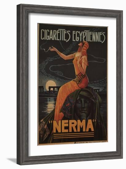 Egyptian Cigarettes Nerma, 1924-Gaspar Camps-Framed Giclee Print